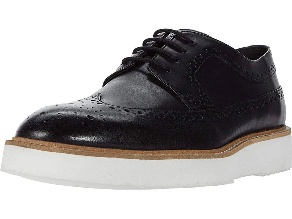 Black Leather Men's Shoes I294791