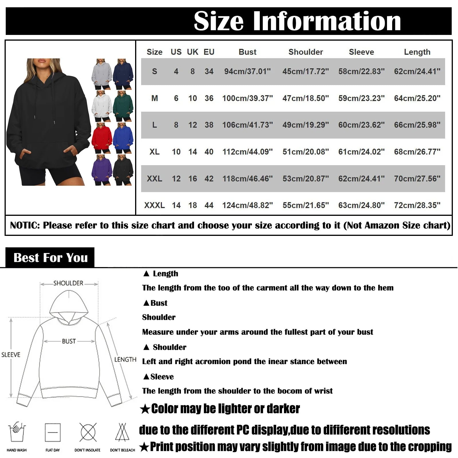 Khaki Oversized Fleece Hooded Sweatshirt with Pocket V10053