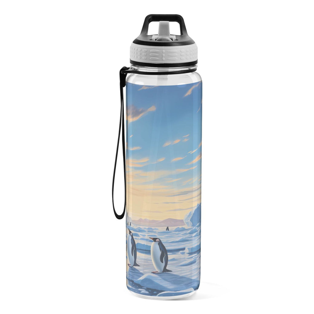 32oz Tritan Leakproof Clear Sports Water Bottle with Straw P64579