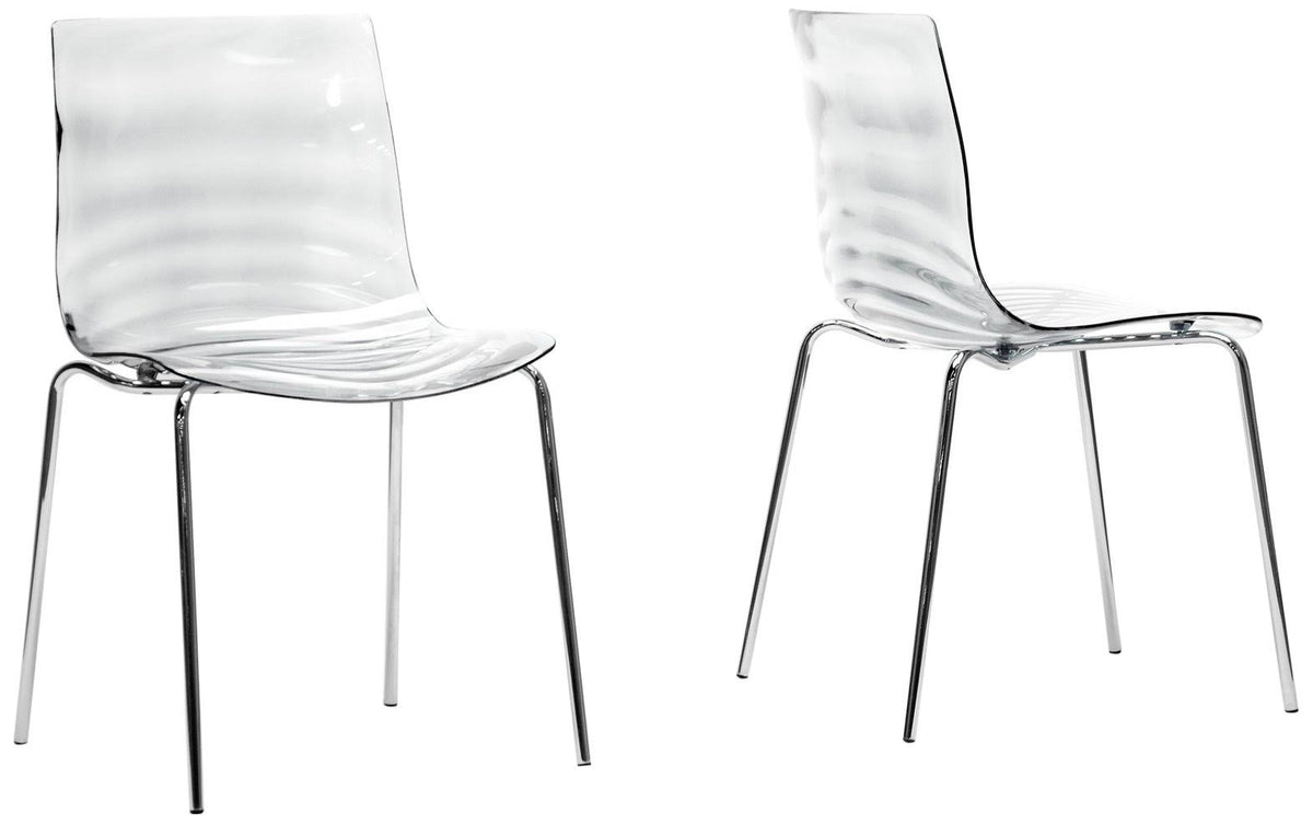 Clear Dining Chair - 2 pack D210163