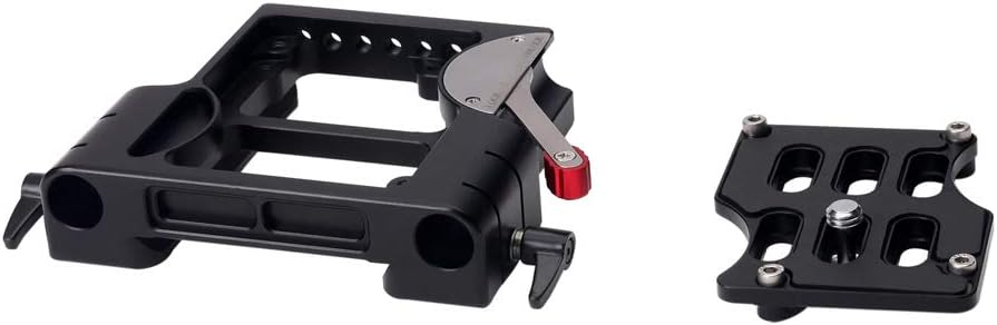 15mm Quick Release Camera Base Plate with Dovetail CNC Aluminum Baseplate N47153