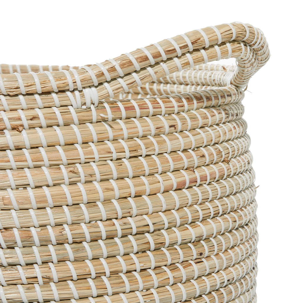 Set of 2 Brown Sea Grass Storage Basket A6617