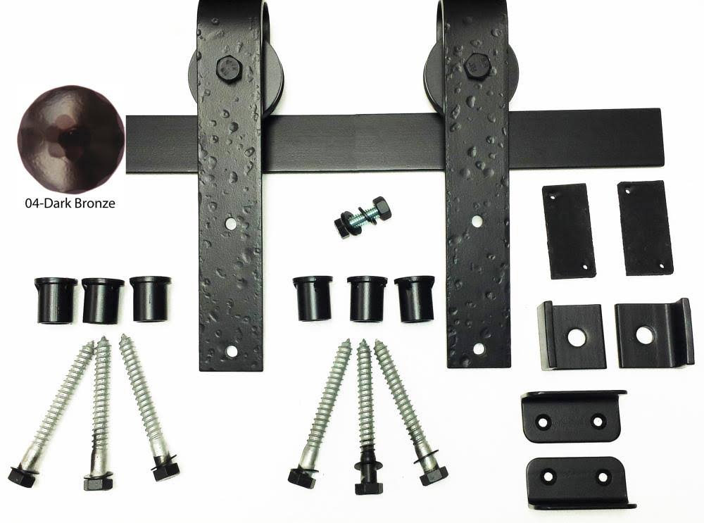 Door Track Kit Dark Bronze 8 Foot N941