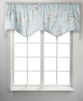 Light Blue Scallop Window Valance U144