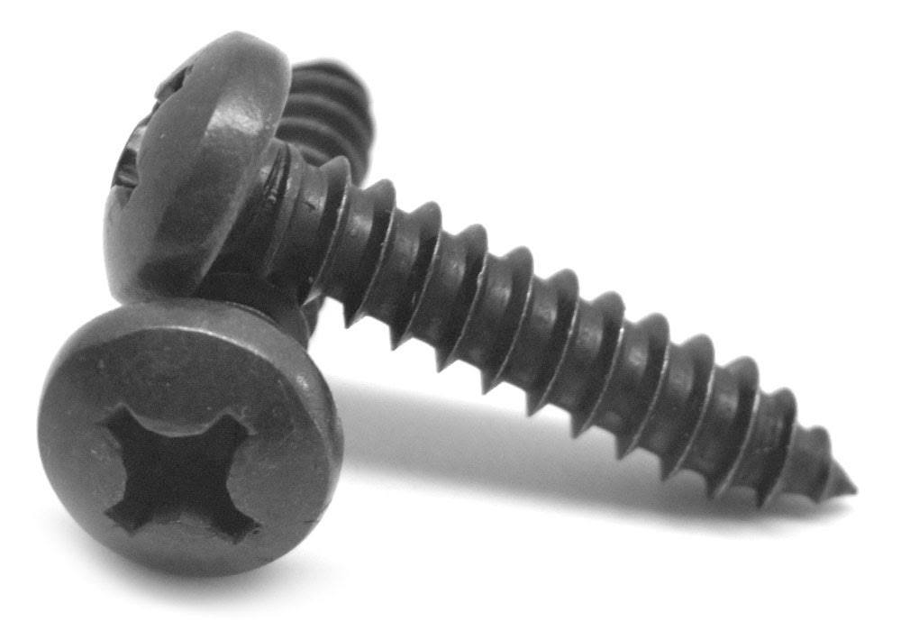 Black Oxide Phillips Pan Head Sheet Metal Screw X8364