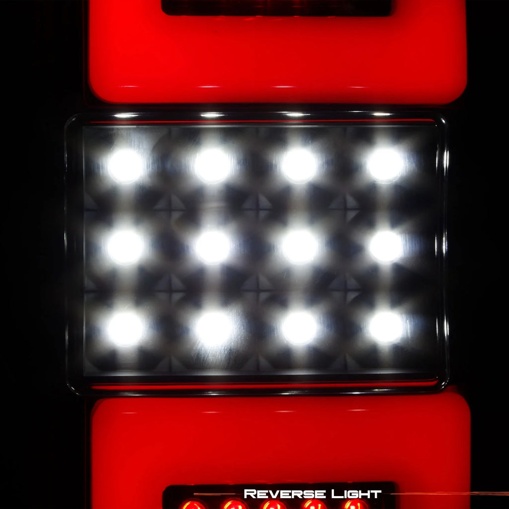 Black Smoked Sequential Tail Lights Pair Y66023