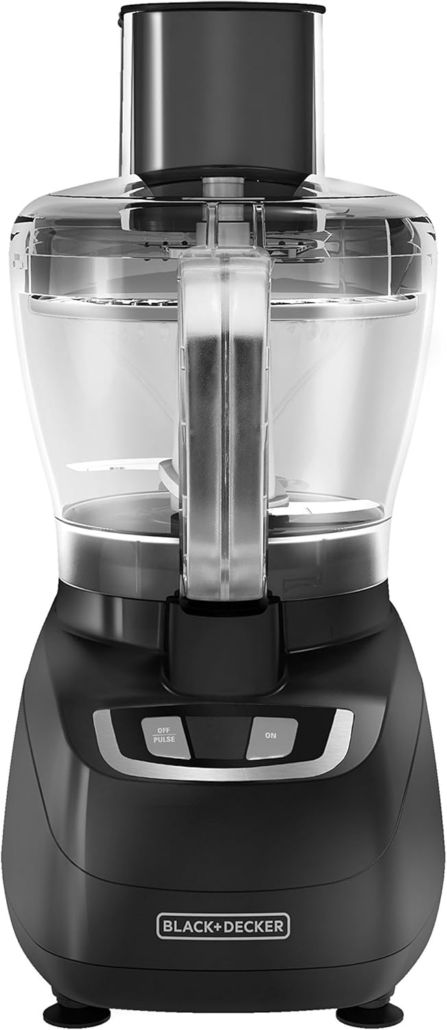 8-Cup Food Processor with Stainless Steel Blade, Black Z657