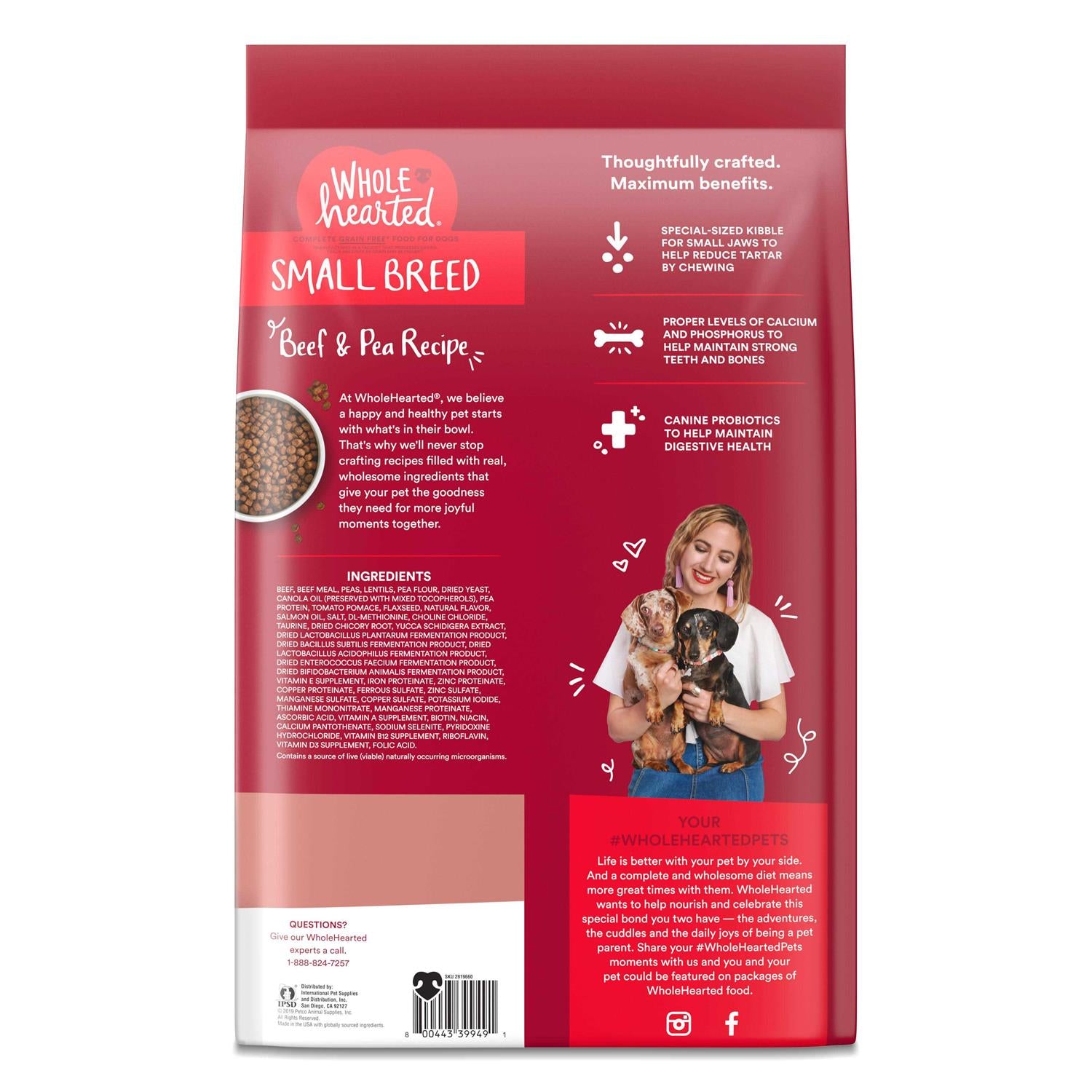 Grain Free Beef & Pea Recipe Small Breed Adult Dry Dog Food M461568