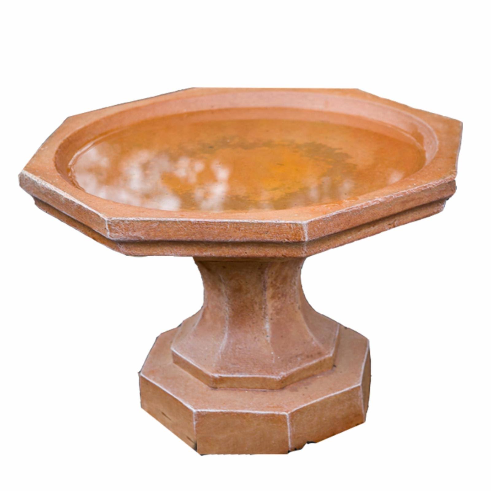 Small Octagon Bird Bath Sandstone G85342