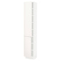 White 15x15x80 High Cabinet with shelves and 2 Doors K423601