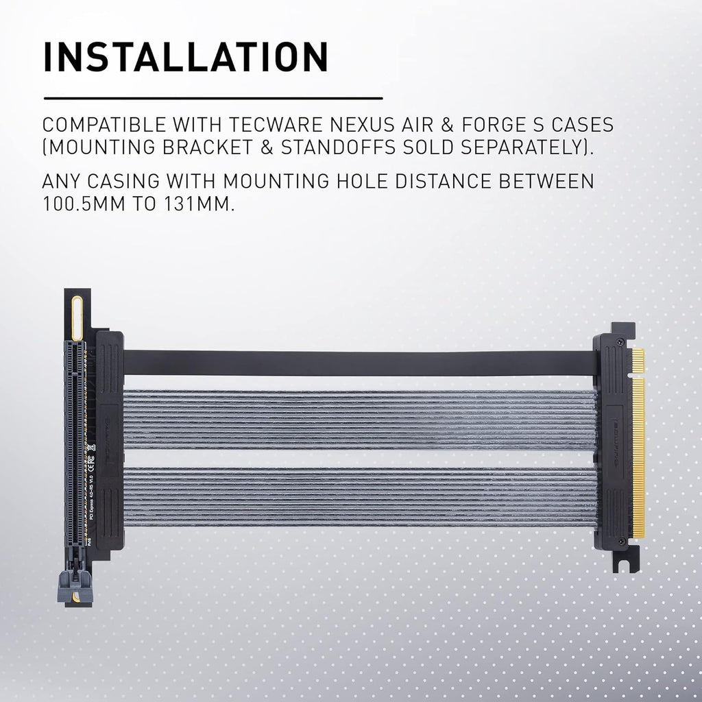PCIE 4.0 Right Angle Riser Extension Cable B693