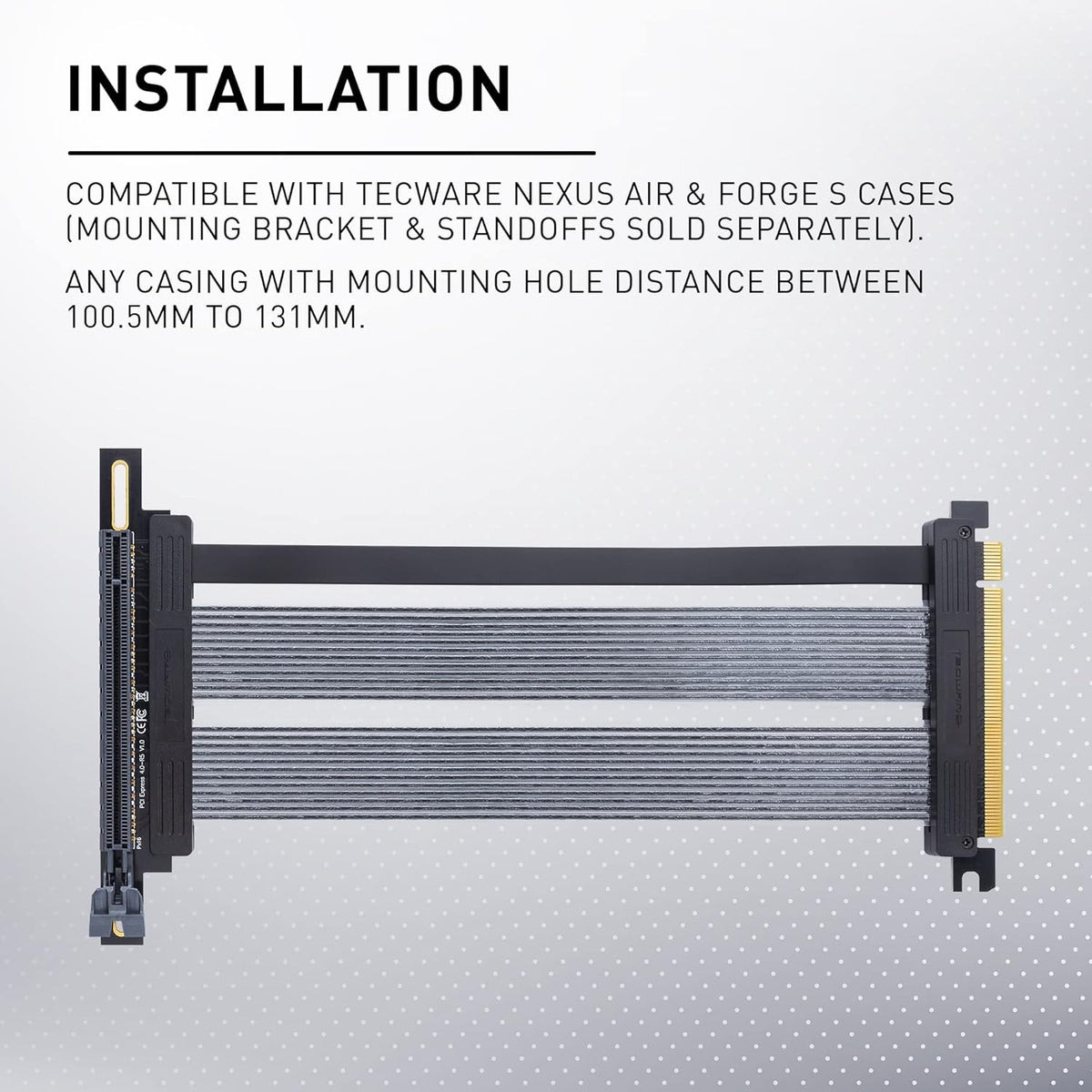 PCIE 4.0 Right Angle Riser Extension Cable B693