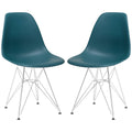 Teal Side Chair Set of 2 I7199