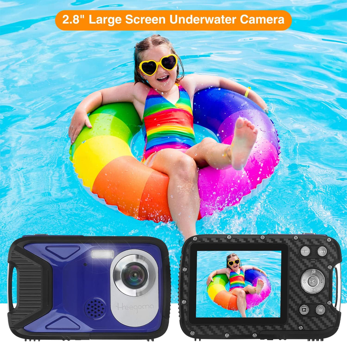 Waterproof Digital Camera 16MP HD 1080P Underwater Camera with Rechargeable Battery S777