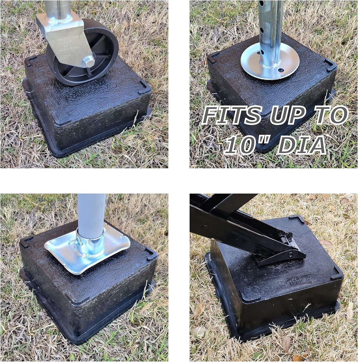 4 Pack Trailer Jack Block Stand 12,000 lbs Stabilizing Pads U7919