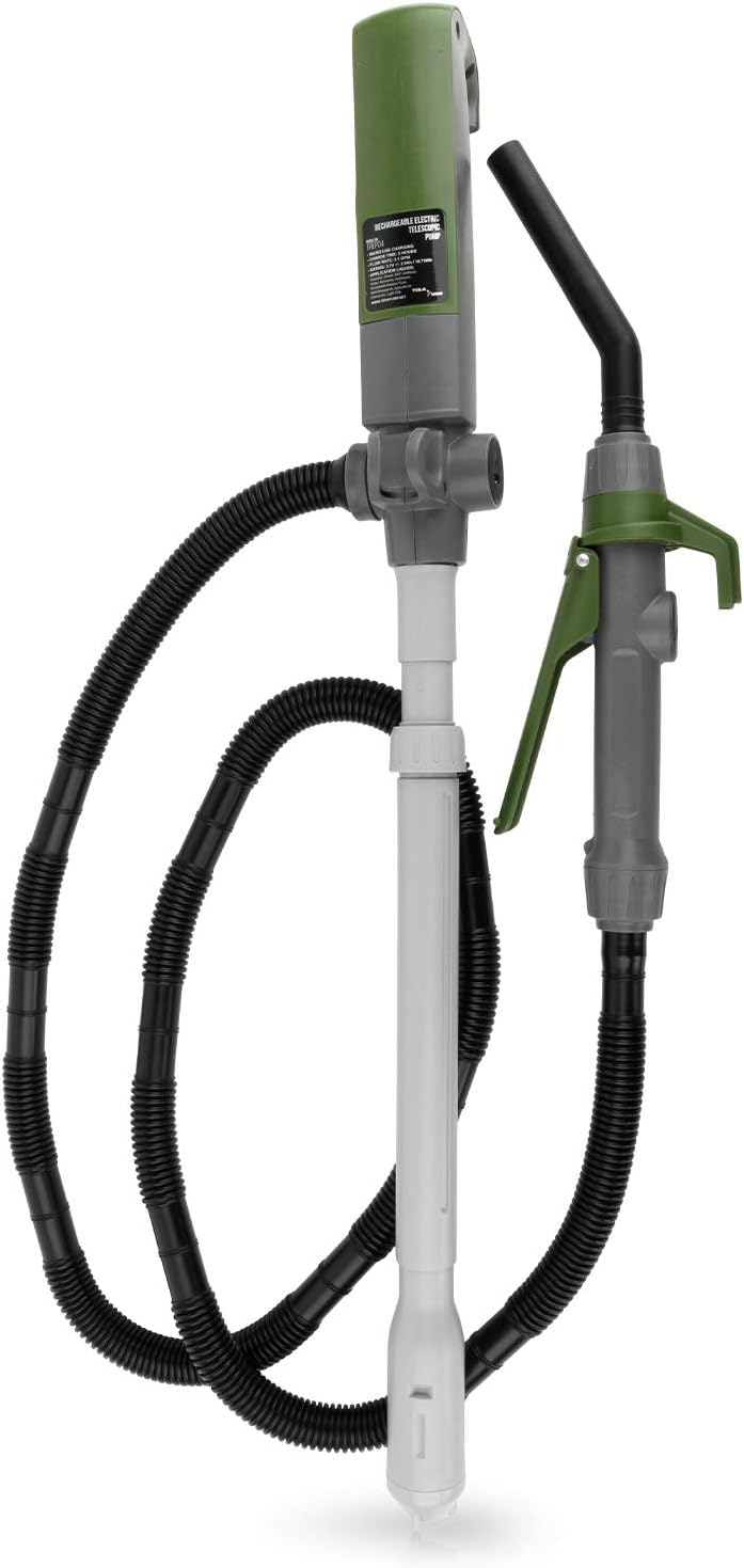 Rechargeable Battery Powered Fuel Transfer Pump with 5 FT Hose O28899