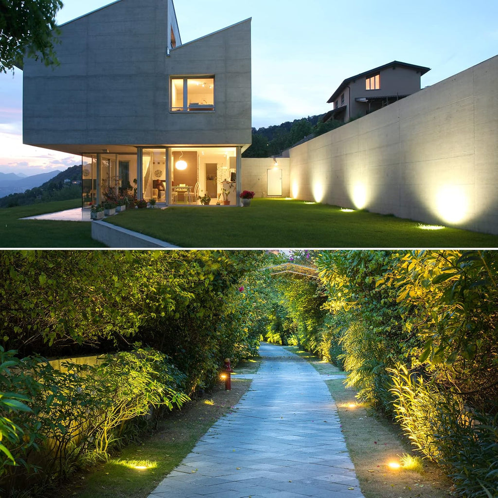 LED Buried Light 3W Warm White IP65 Outdoor Recessed 12V Garden Landscape Lighting (4 Packs) L9463