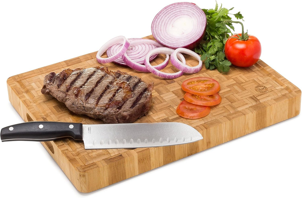 End Grain Bamboo Cutting Board, Extra Large, Pack of 2 K3775