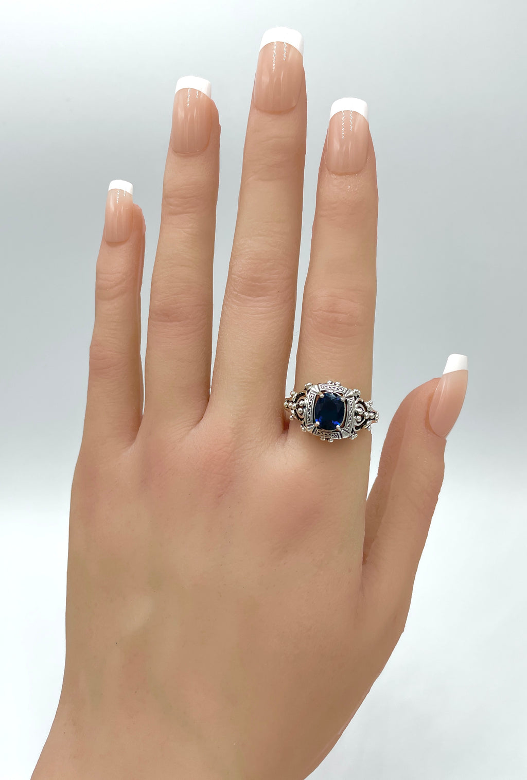 Royal Blue Simulated Sapphire Ring S94257