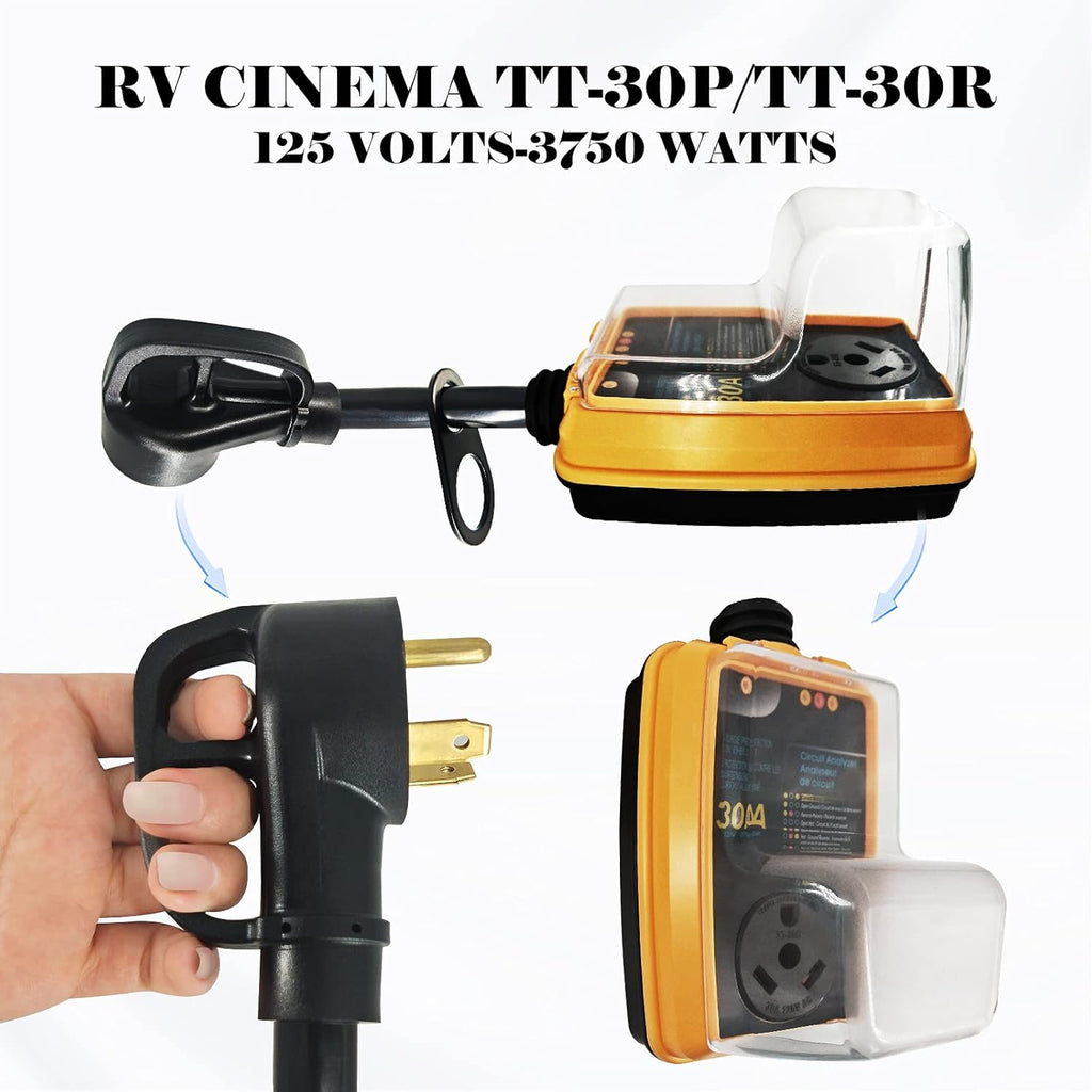 30amp RV Surge Protection Device with LED Indicator H48163