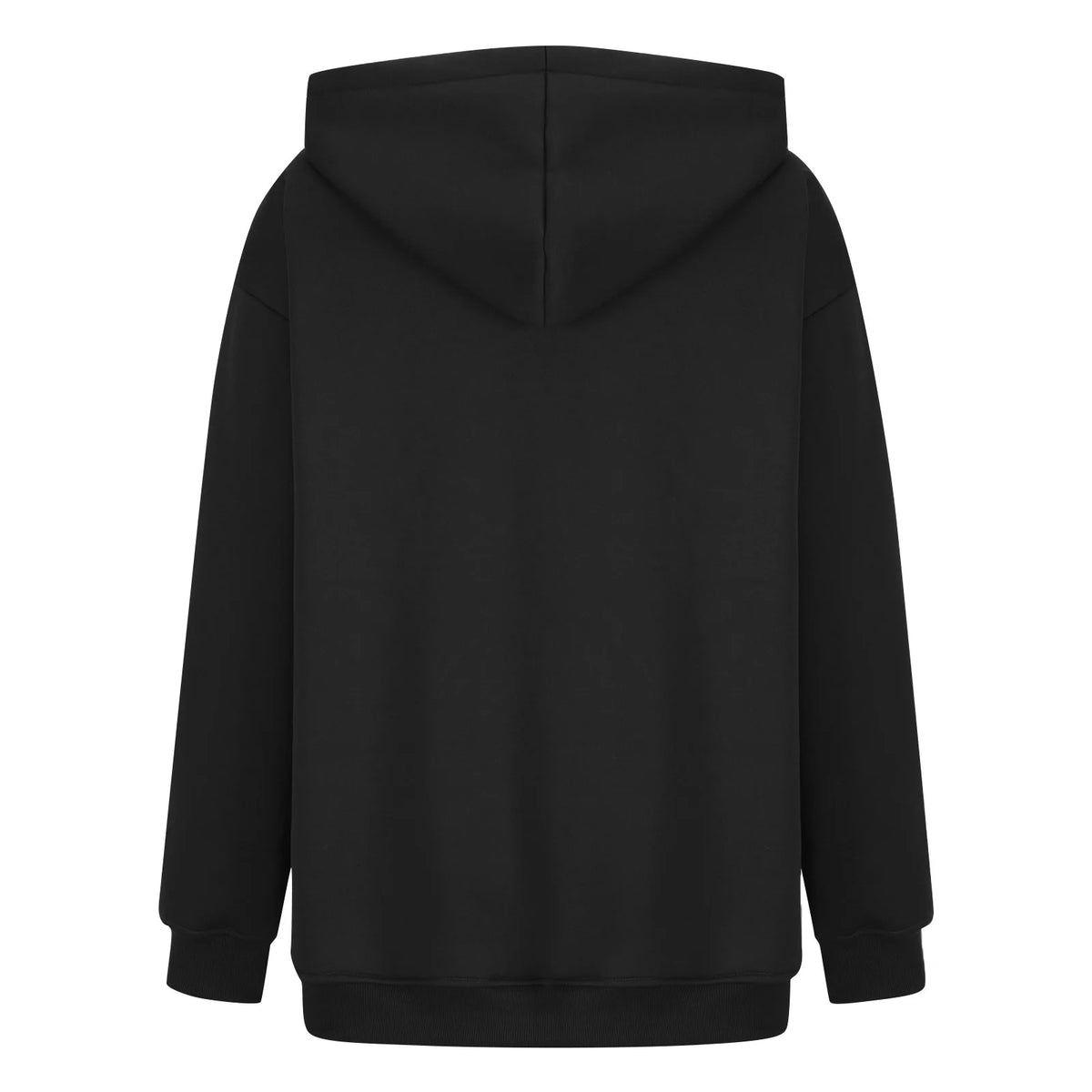 Khaki Oversized Fleece Hooded Sweatshirt with Pocket V10053