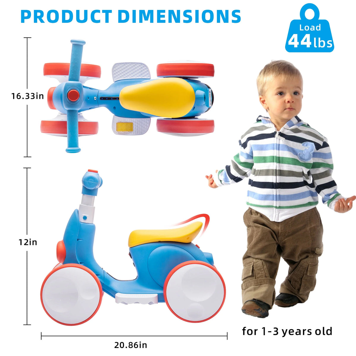 Blue Ride On Electric Car with Remote Control A61700