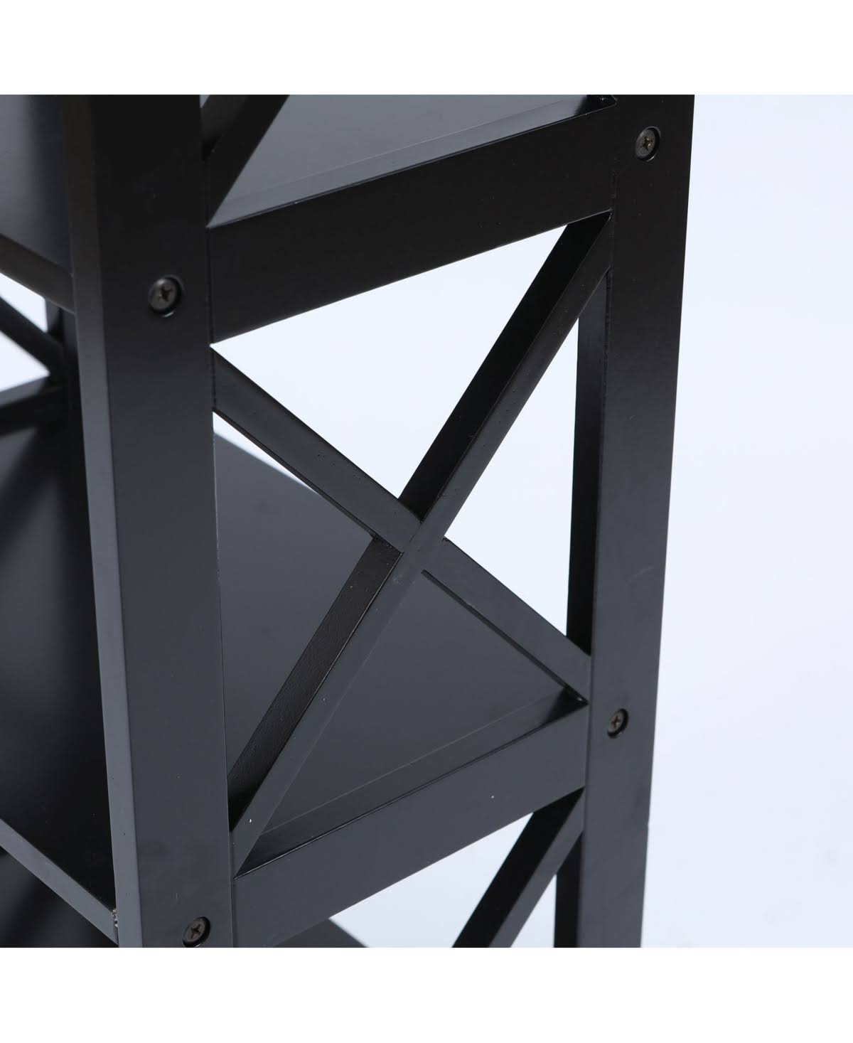 Black 4-Tier Bookcase Y535