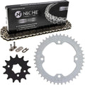 Drive Sprocket Chain Combo 13 Tooth 42 Tooth 520NZ Standard 104 Links Pack of 2 P84325