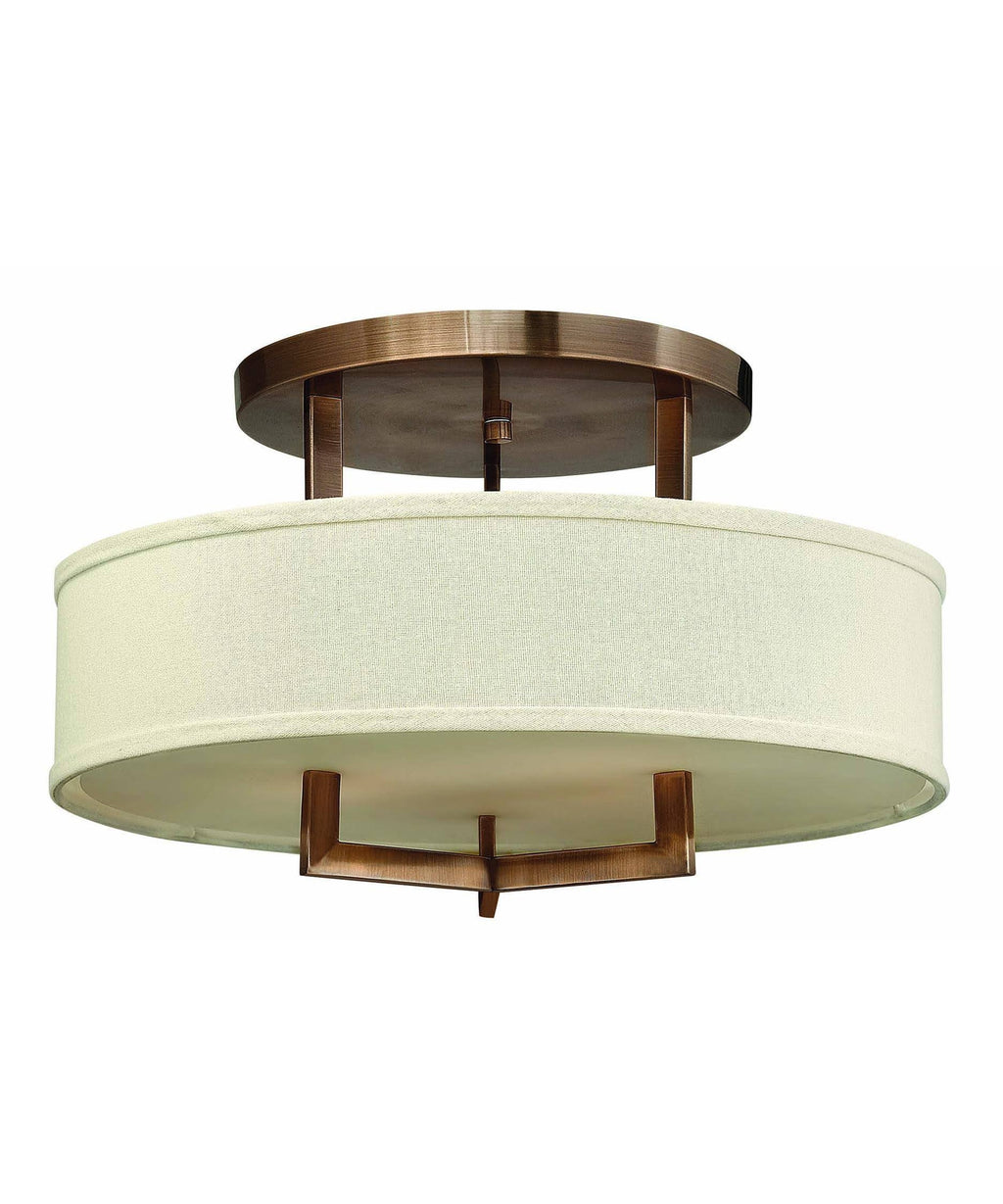 Brushed Bronze Semi Flush Mount Light Z5696