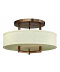 Brushed Bronze Semi Flush Mount Light Z5696