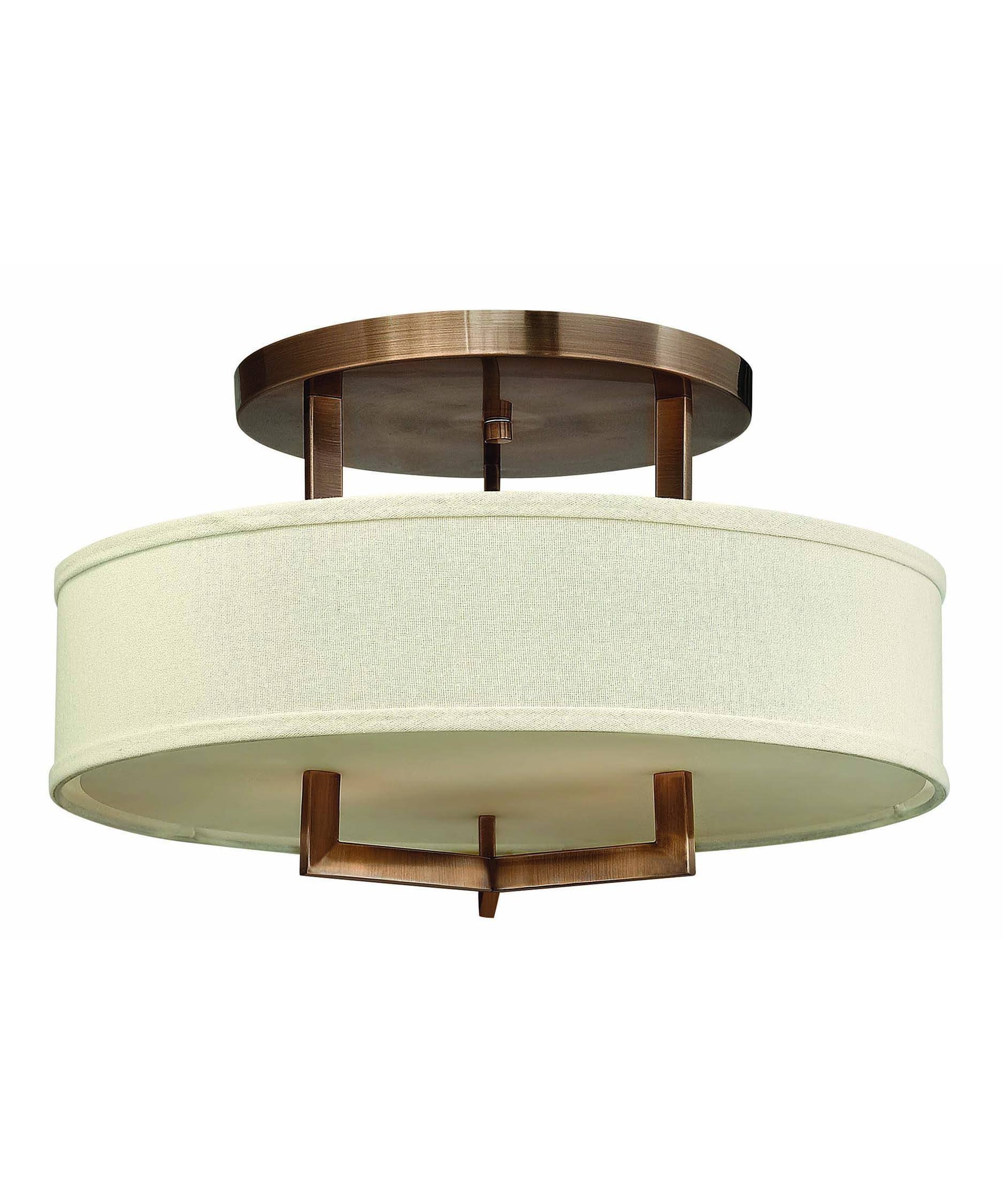 Brushed Bronze Semi Flush Mount Light Z5696