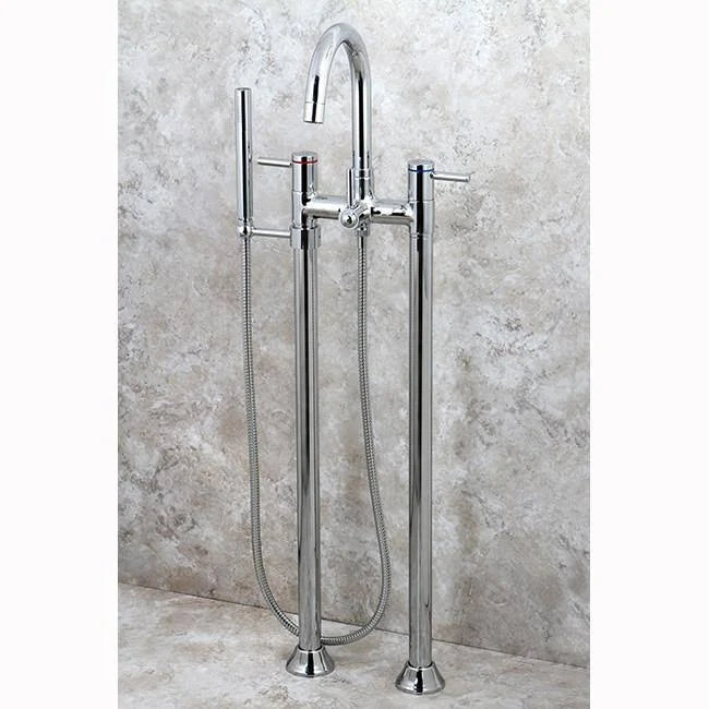 Floor Mount Tub Filler with Hand Shower Oil Rubbed Bronze X4376