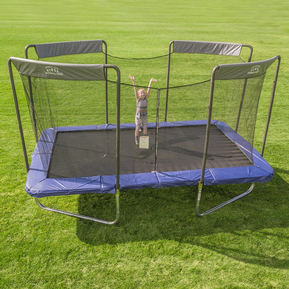 17ft x 10ft Rectangle Trampoline with Enclosure Z30498