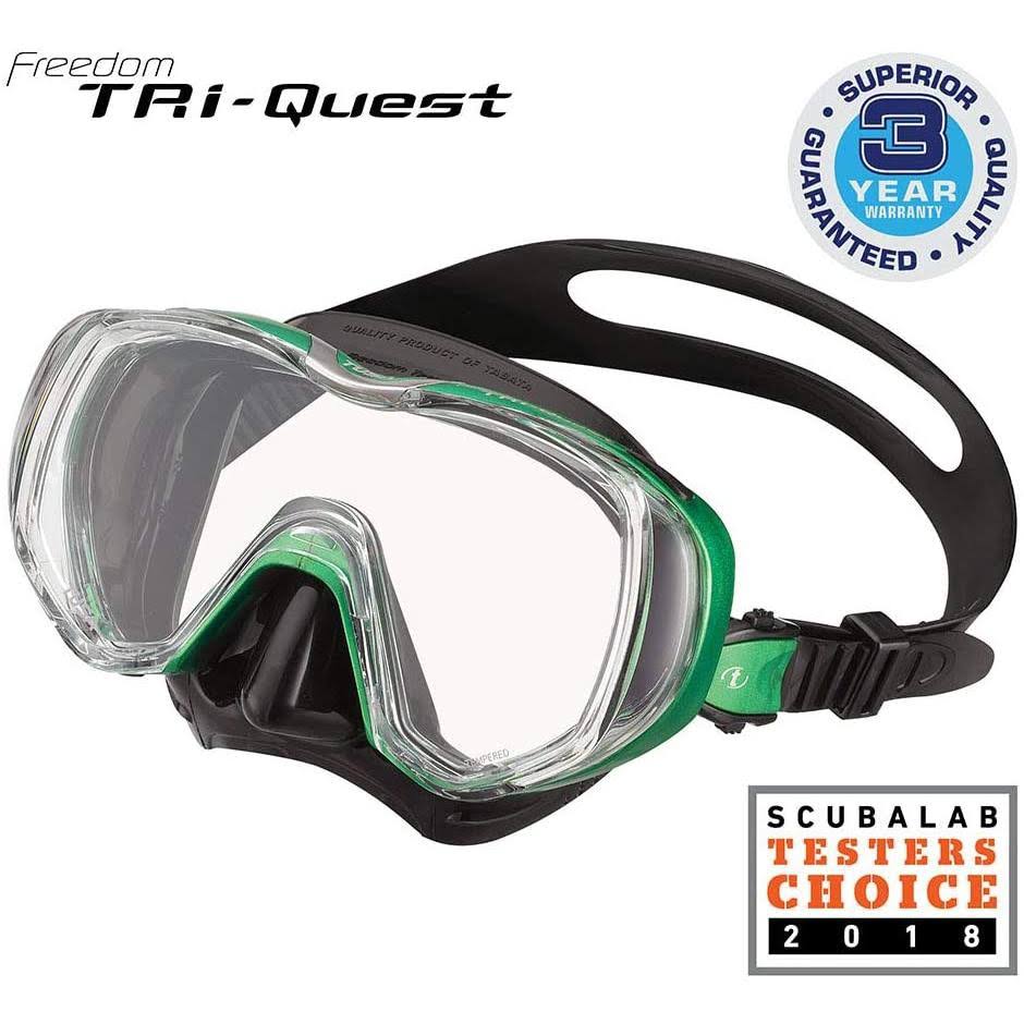 Black/Energy Green Tri-Quest Mask U3778