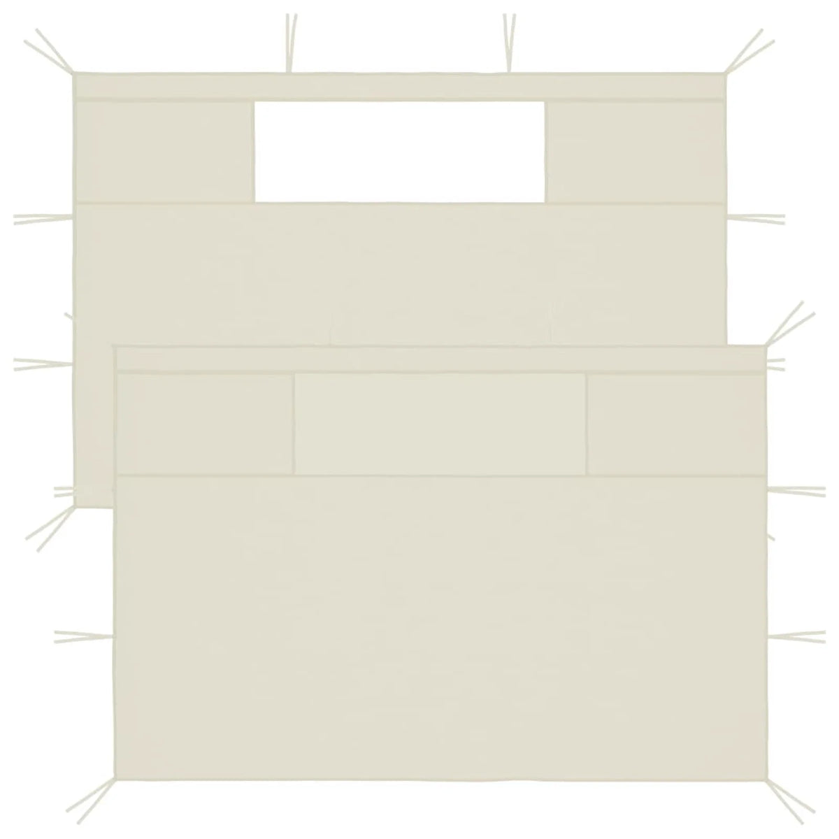 Gazebo Sidewalls with Windows 2 pcs I28349