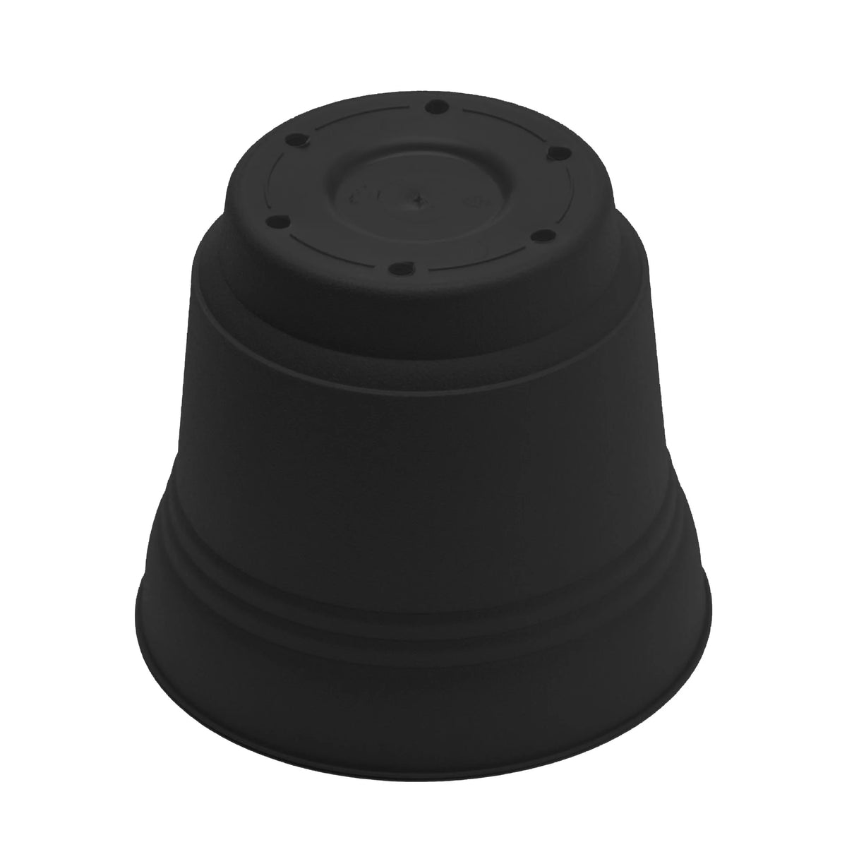 Black Resin Planter with Saucer I2488