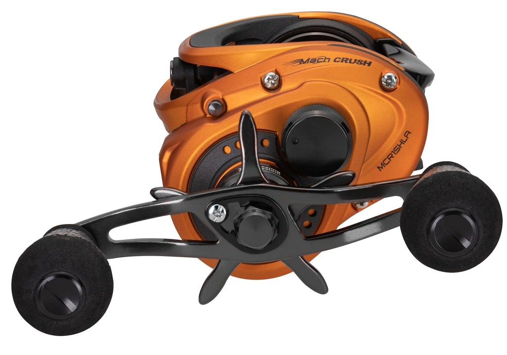 Baitcast Fishing Reel, Left-Hand Retrieve, 7.5:1 Gear Ratio, 10 Bearing System, Orange U712
