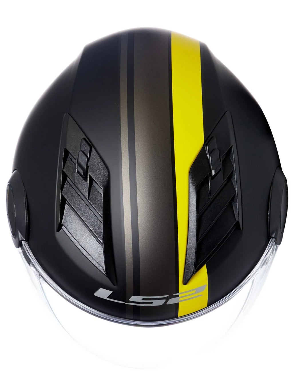 Matt-Black/Yellow Jet Helmet B741