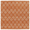 Orange 9'9" x 9'9" 100% Wool Rug A50837
