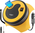 Tire Inflator Portable Air Compressor, DC 12V Auto Tire Pump, Digital Air Pump with LED Light, Long Power Cord Auto Shut Off, Pack of 2 X40147