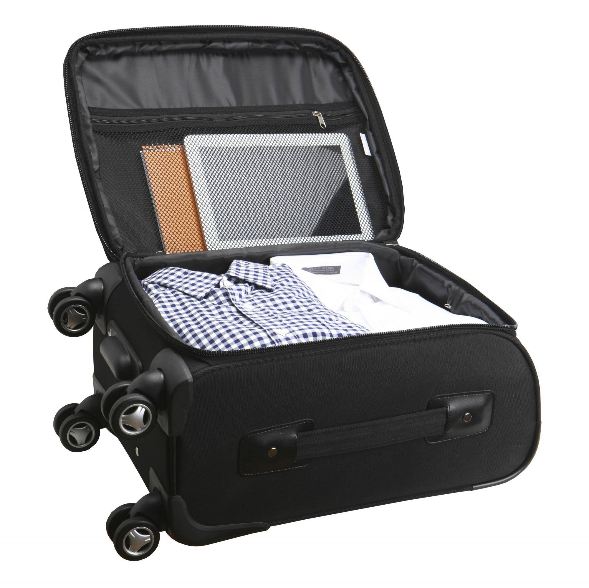 Black 20x22 Spinner Carry-On Q2698