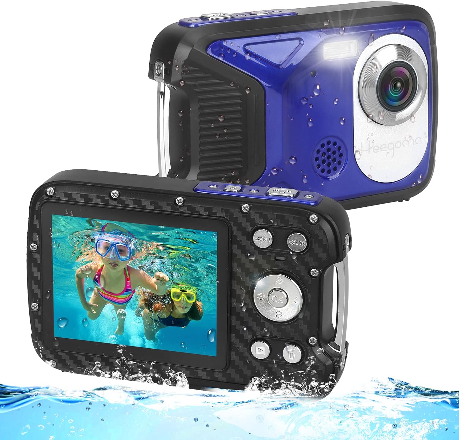 Waterproof Digital Camera 16MP HD 1080P Underwater Camera with Rechargeable Battery S777