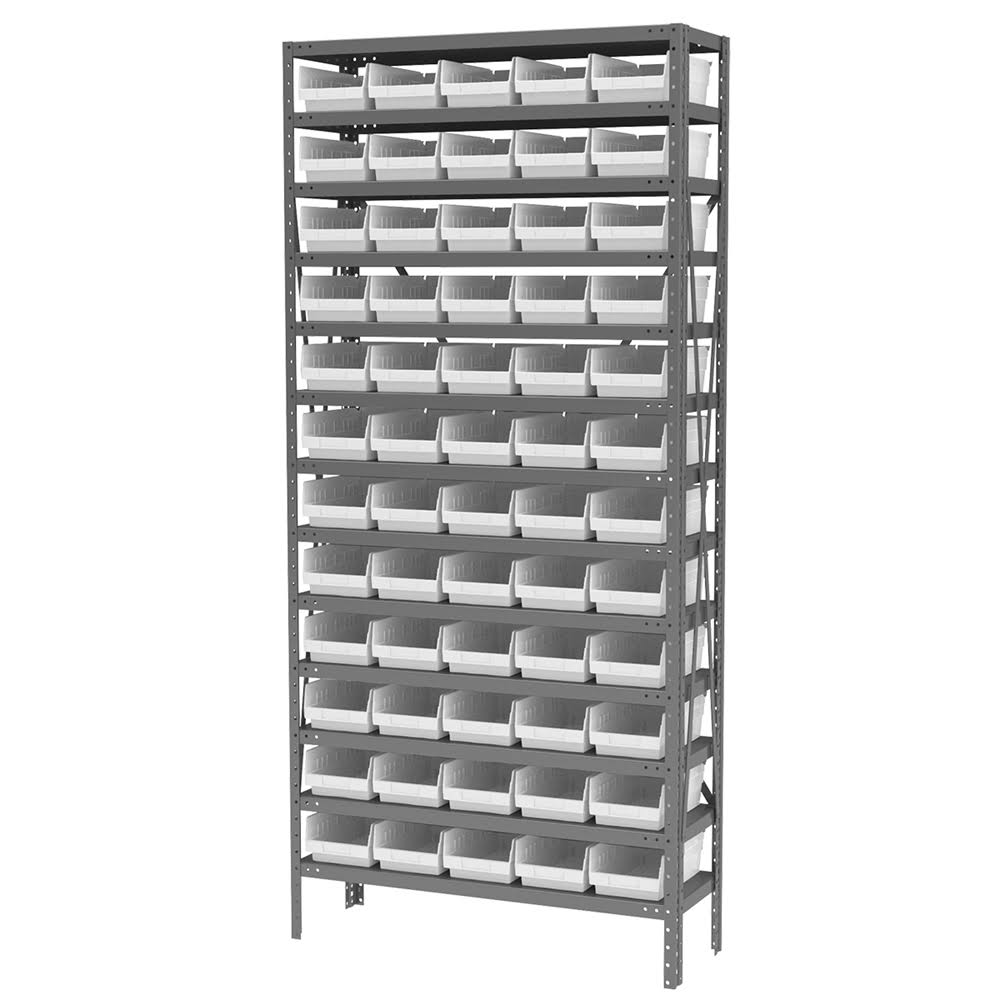 Steel Shelving with 60 Bins T4814