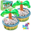 2 Pack Inflatable Palm Tree Cooler, 28" Inflatable Drink Cooler O7579