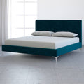 King Size Bed, Deep Teal Velvet Z860736
