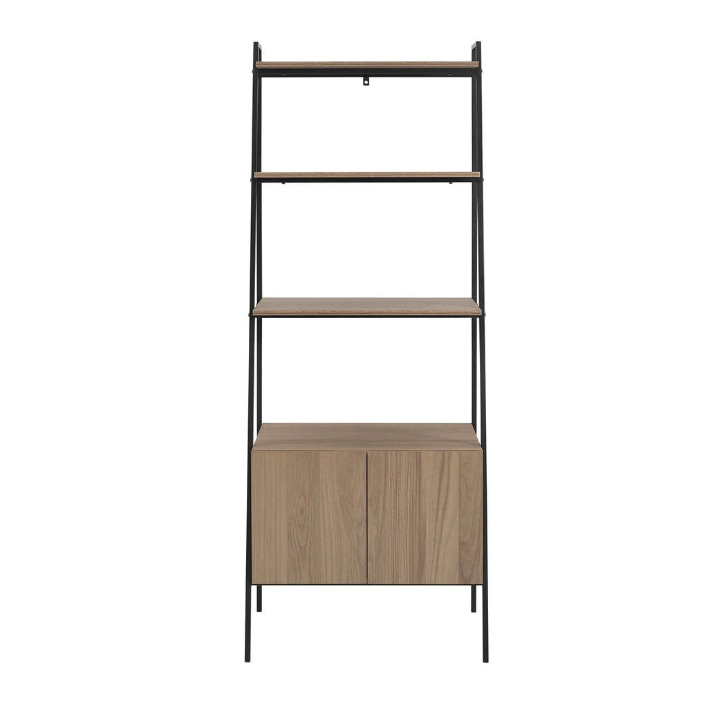72-inch Ladder Storage Bookshelf Mocha P59376