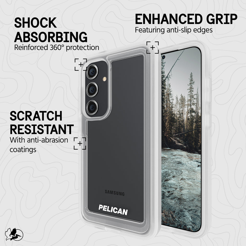 Clear Samsung Galaxy S24 Case with Belt Clip Holster P47994