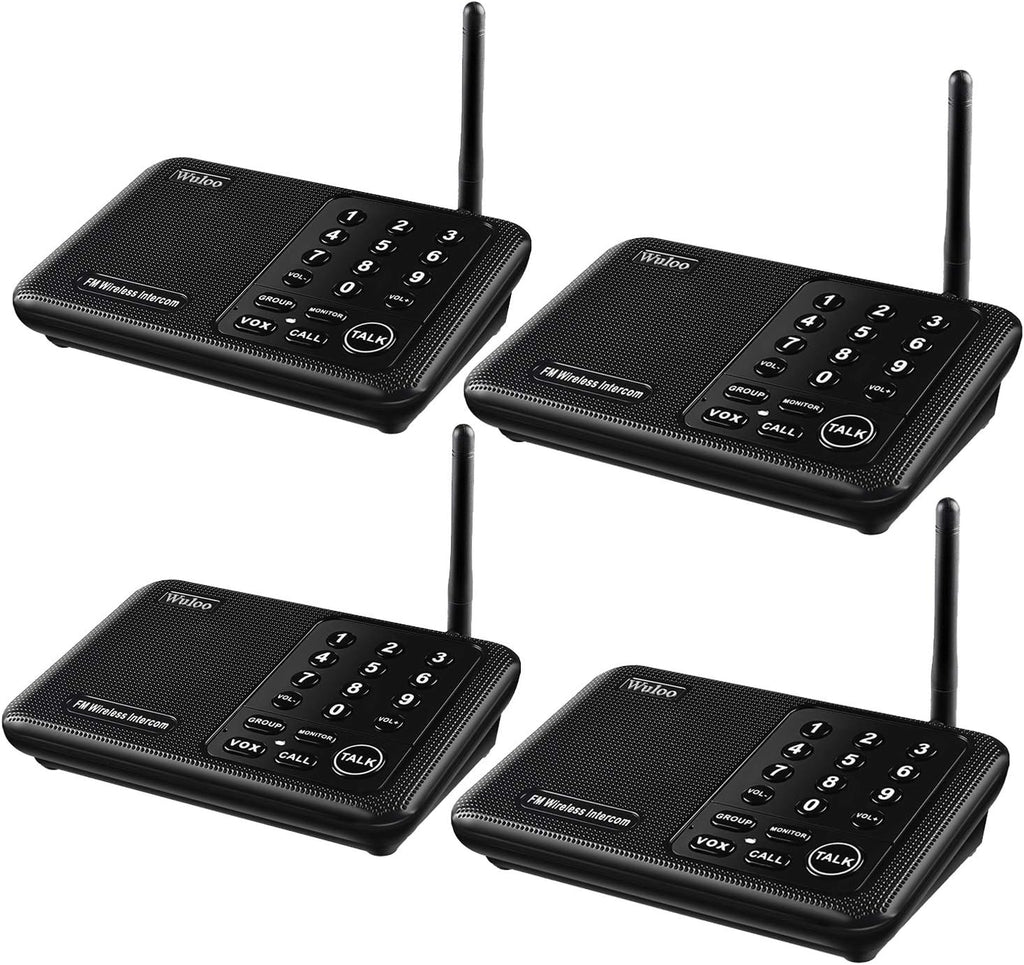 Wireless Intercom System 4 Packs White J1412