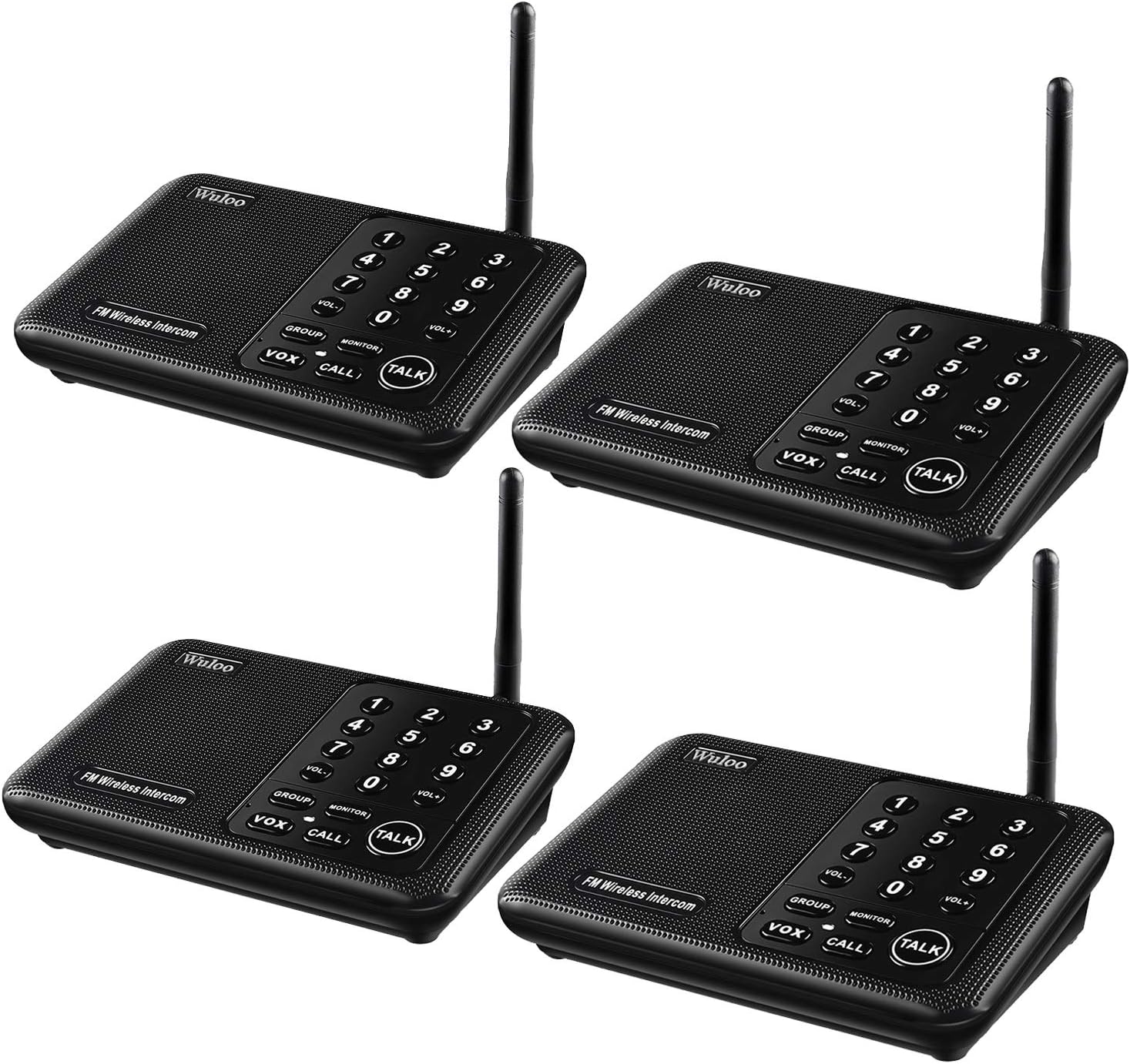 Wireless Intercom System 4 Packs White J1412