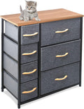 Fabric Dresser Organizer Unit with Fabric Bins F4042
